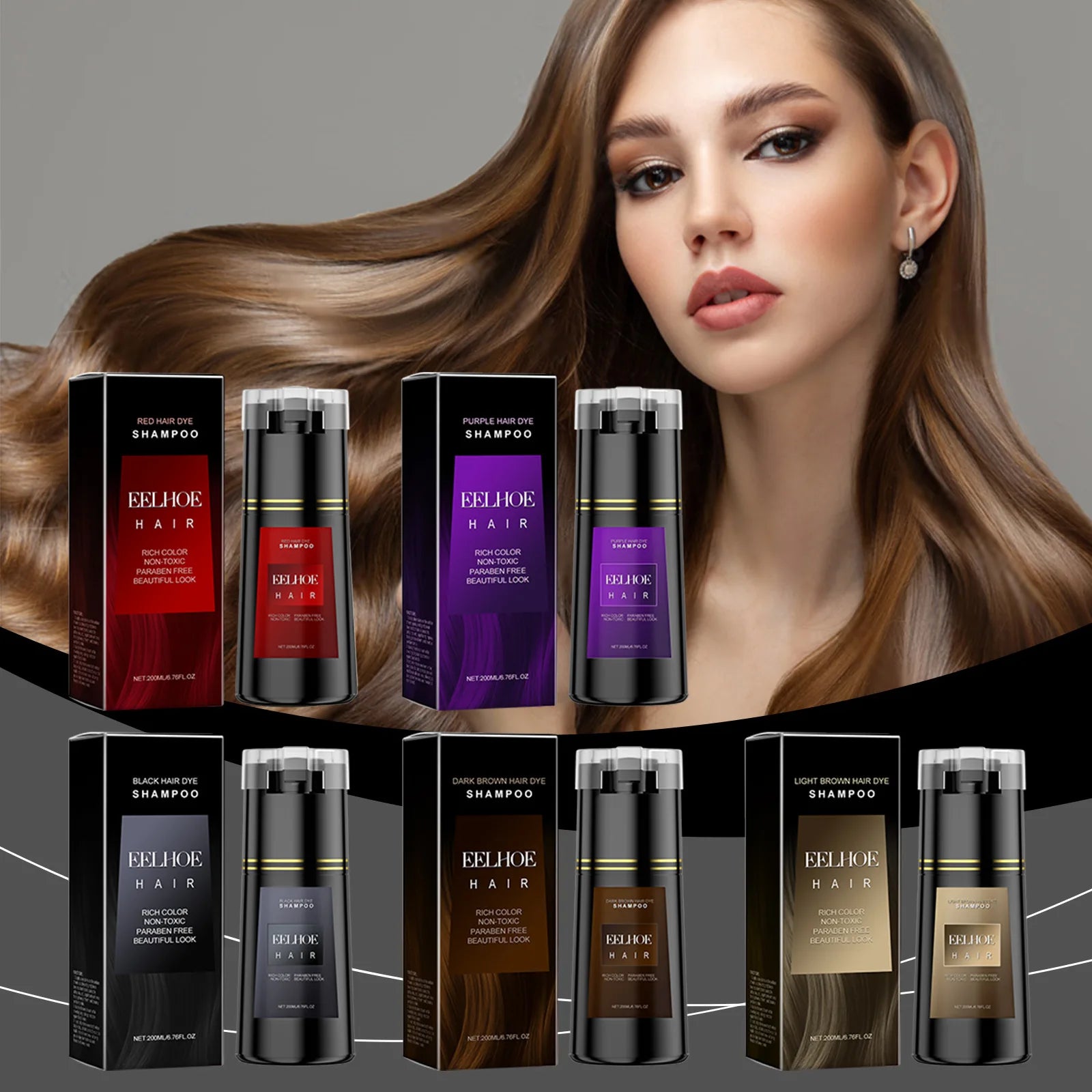 DIY Color Depositing Hair Shampoo Collection - Plant Extract Infused, Gentle & Easy to Color, Trendy Hair Dye Shampoo Peaceful Pleasures Health and Wellness