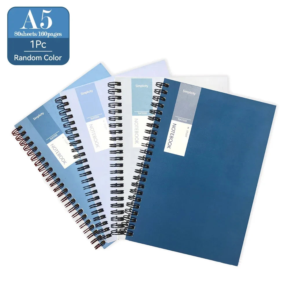 A5/B5 Vintage Spiral Notebook – 40/80 Sheet Journal & Diary
