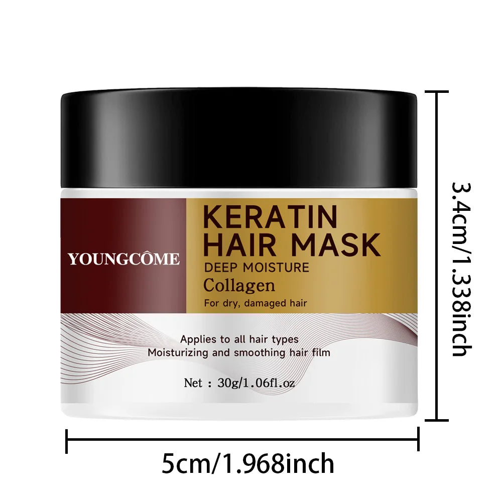 YOUNGCOME Collagen Keratin Hair Mask 30g/60g – All Hair Types Keratin Hair Mask Peaceful Pleasures Health and Wellness 30g