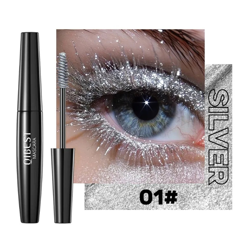 Snowflake Glitter Shimmer Mascara – Waterproof & Volumizing