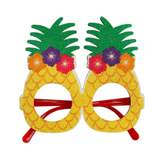 Hawaiian Pineapple Novelty Glasses – Fun Luau Party Prop Novelty Party Glasses Peaceful Pleasures Health and Wellness As Shown D