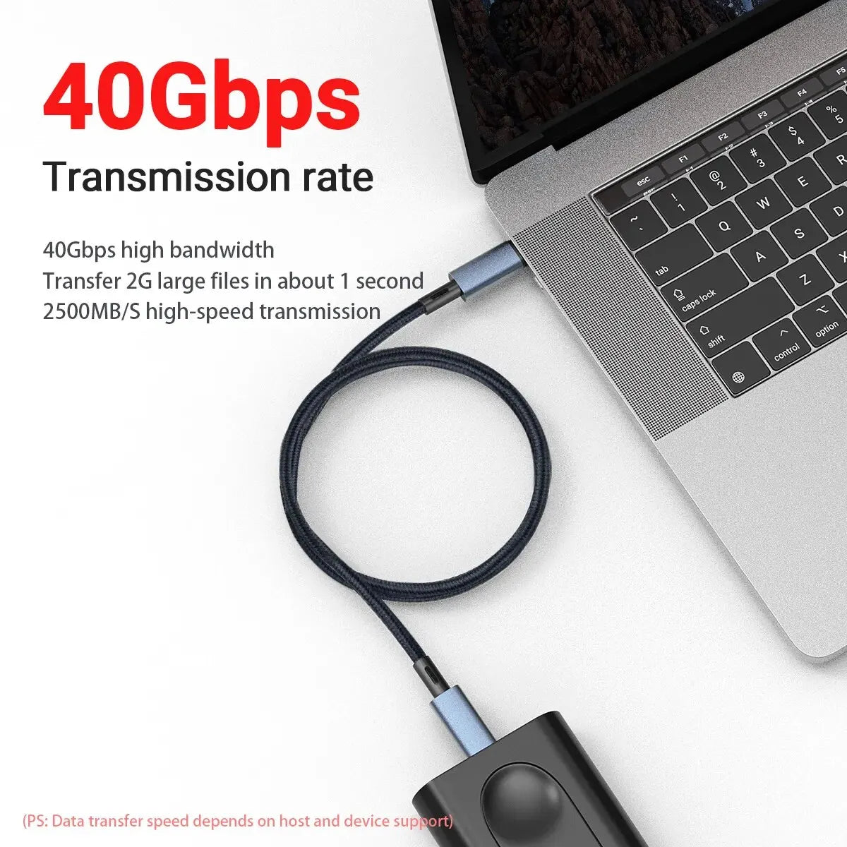 240W USB-C Cable | 8K Video, 40Gbps Fast Charging, Braided USB-C Charging Cable Peaceful Pleasures Health and Wellness