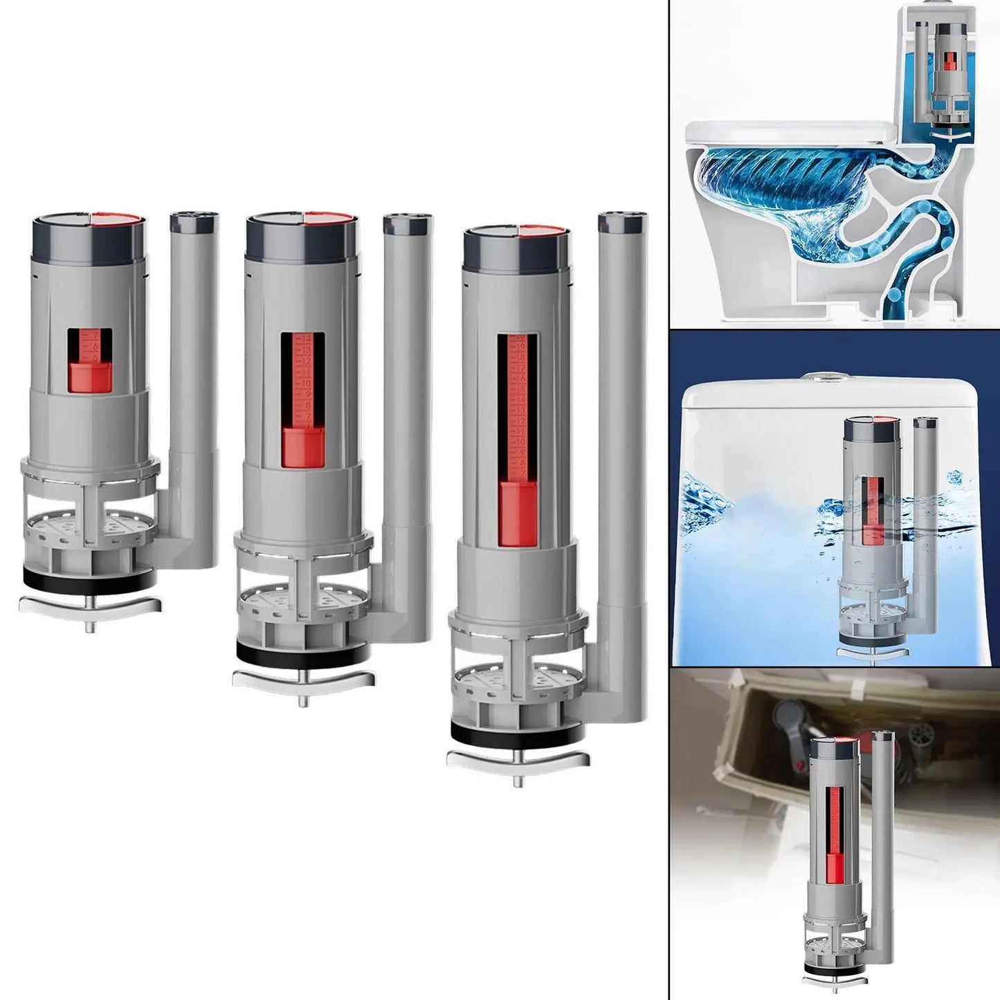 Universal Toilet Flush Valve Replacement | Easy Install, 3 Sizes