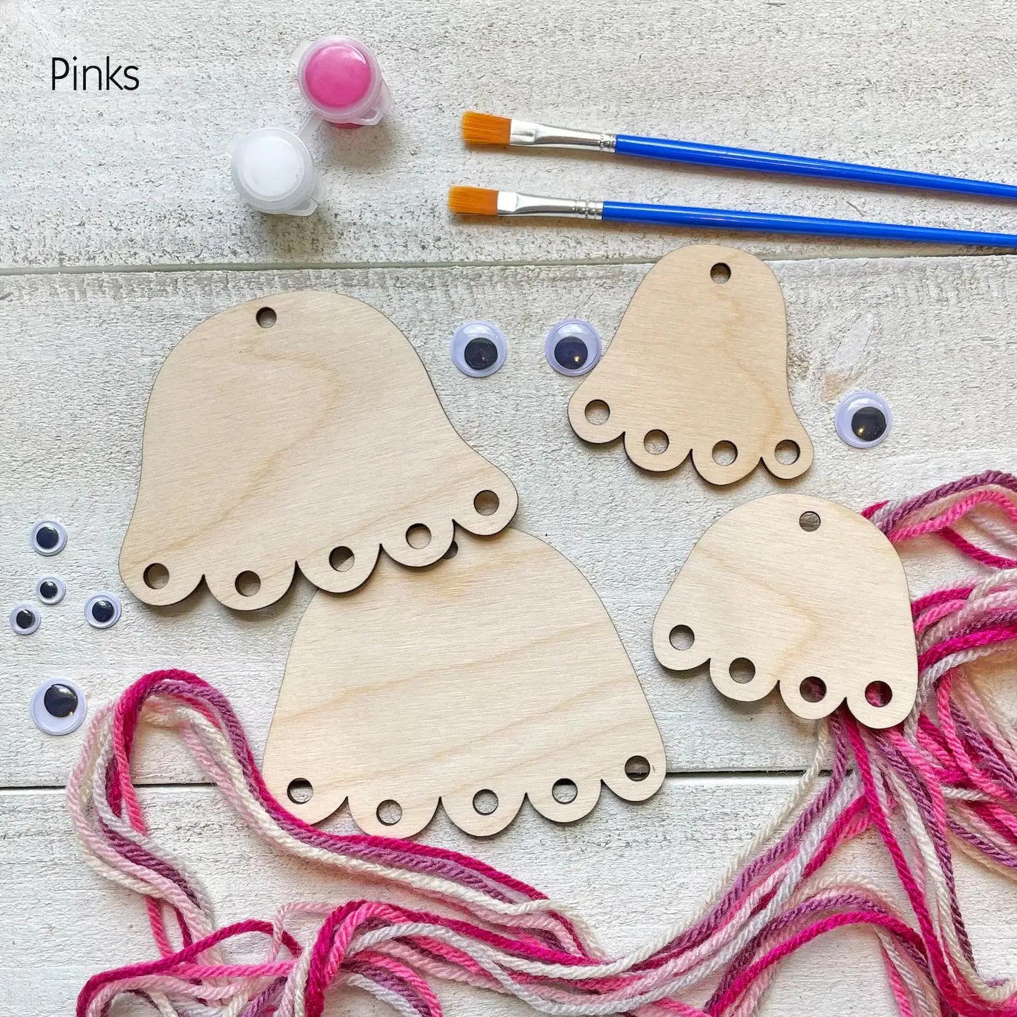 Jellyfish Wood Craft Kit for Kids | Mermaid Party Activity