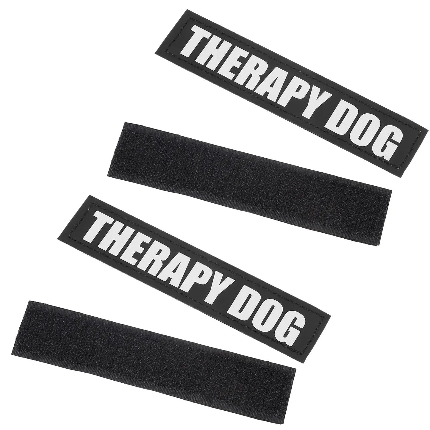 2Pairs Reflective Dog Vest Patches High-Visibility PU Material for Dog Harness Vest Outdoor Safety Pet Supplies Peaceful Pleasures Health and Wellness