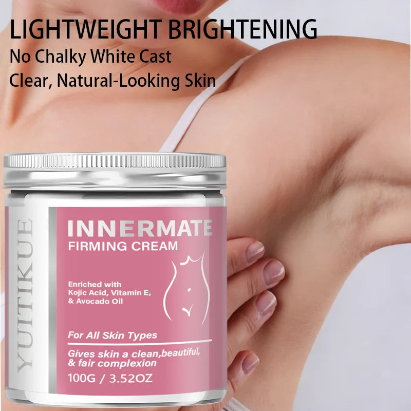 Yuitikue Intimate Firming Cream, 100g Infused with Kojic Acid, Vitamin E & Avocado Oil for Smooth, Bright & Toned Skin Peaceful Pleasures Health and Wellness
