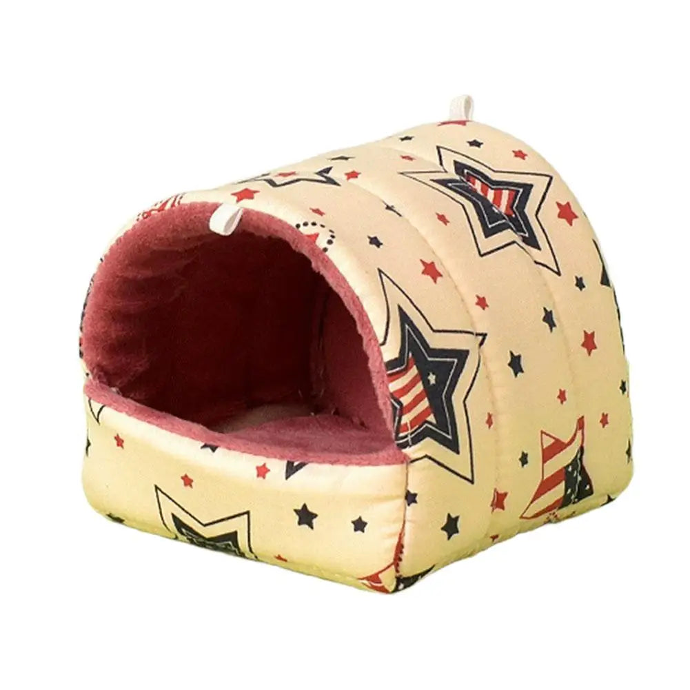 Plush Hamster Nest | Cozy Cotton Bed for Small Pets