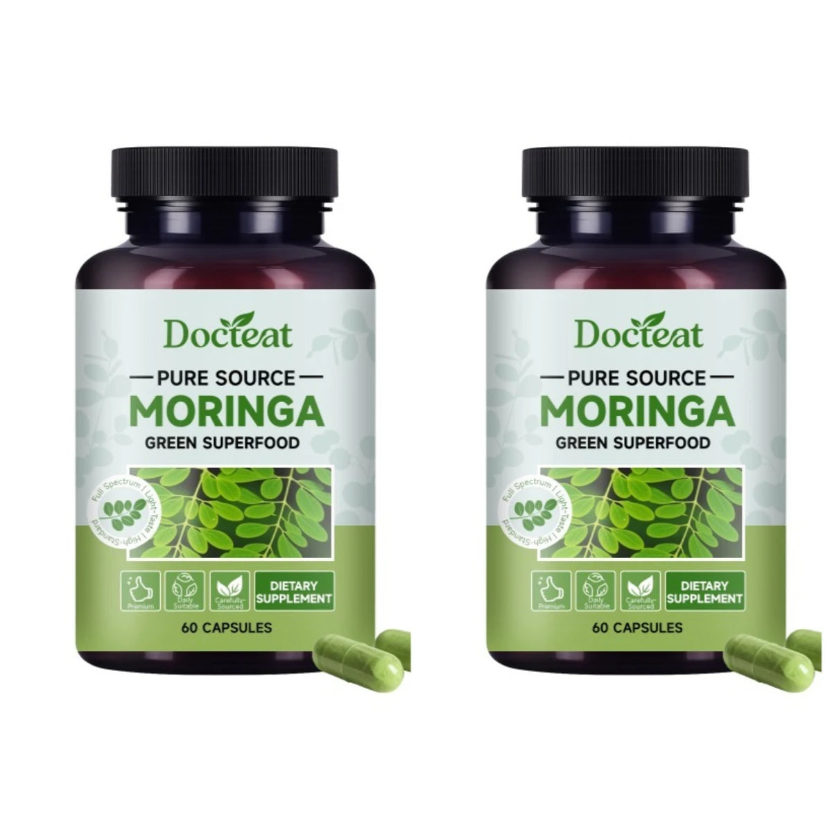 Docteat Moringa Intestinal Support Capsules | Dietary Fiber