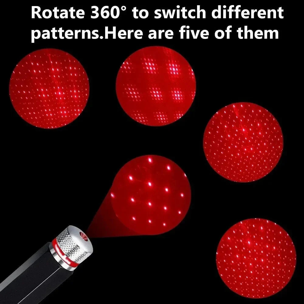 USB LED Galaxy Star Projector Night Light – Car & Room Decor