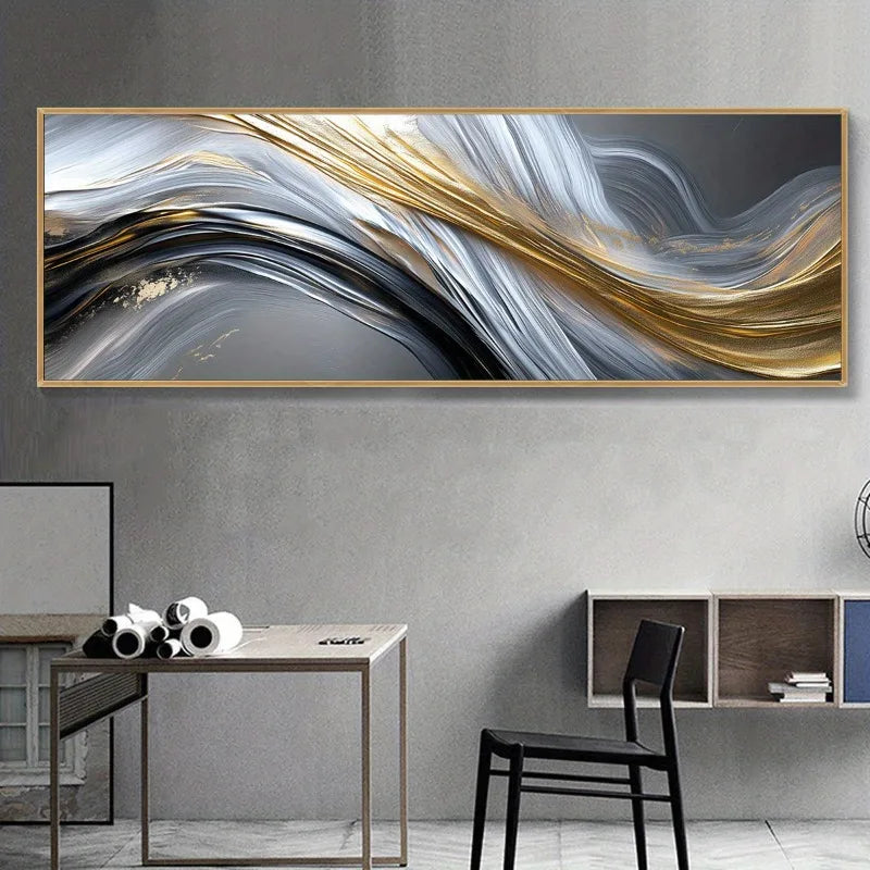 Abstract Streamline Canvas Wall Art | Modern Unframed Home Decor Canvas Wall Art Peaceful Pleasures Health and Wellness