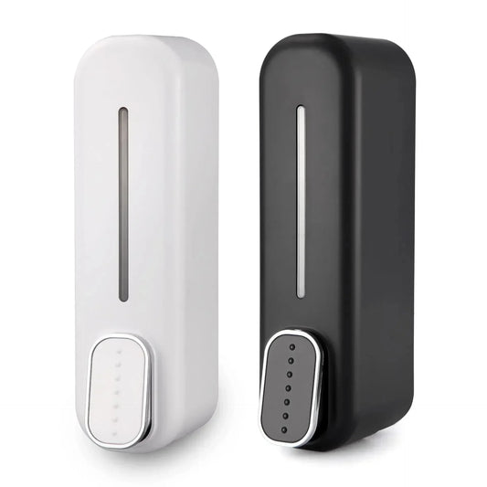 350ml Wall Mount Soap Dispenser – Shampoo & Shower Gel Wall Mount Dispenser Peaceful Pleasures Health and Wellness 1black 1white