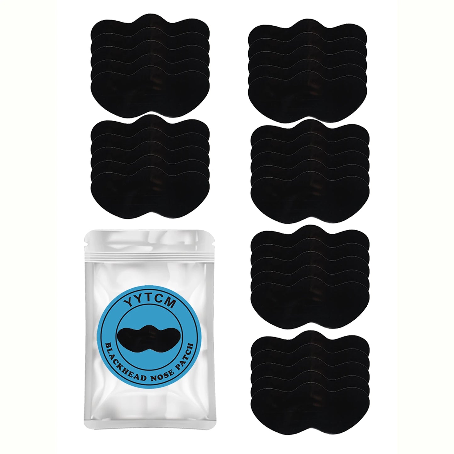 Large Size Black Nose Strips Bamboo Charcoal Blackhead Remover Deep Cleansing Pore Strips for Nose Care 5/10/15/20/30/50/100pcs Peaceful Pleasures Health and Wellness 30pcs small size