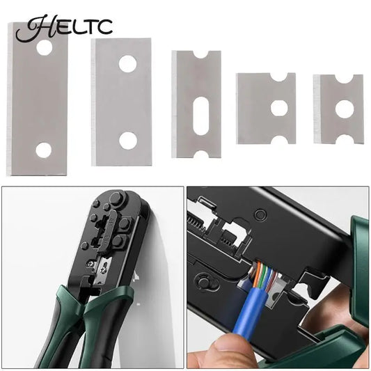 10-Pack Metal Replacement Blades for Network Cable Crimper Crimper Replacement Blades Peaceful Pleasures Health and Wellness