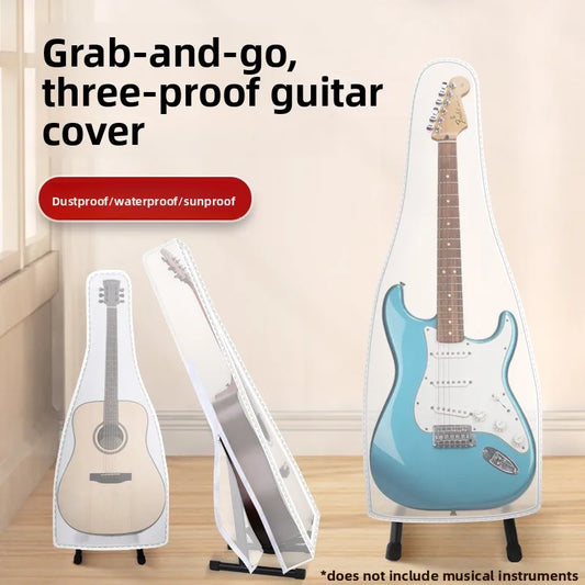 36-41 Inches Dustproof Frosted Guitarcover Transparent Waterproof Peaceful Pleasures Health and Wellness