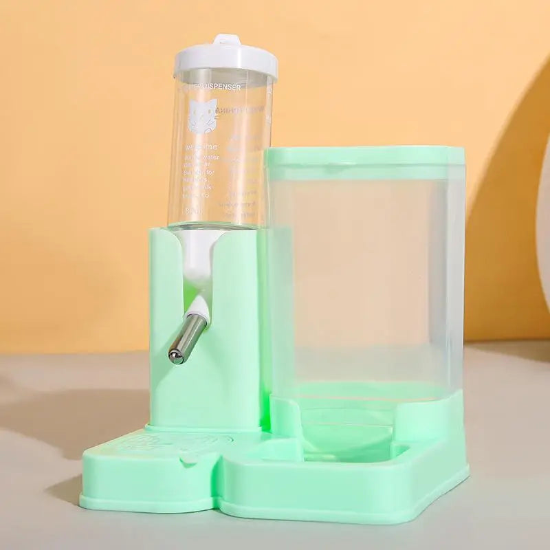 2-in-1 Hamster Water Bottle & Automatic Feeder – Leakproof