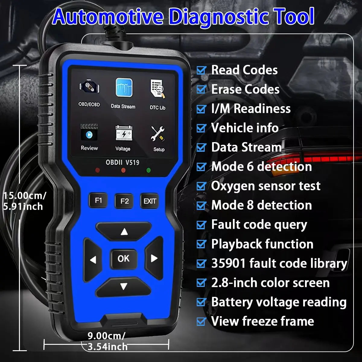 V519 OBD2 Scanner – USB Automotive Diagnostic Tool Peaceful Pleasures Health and Wellness