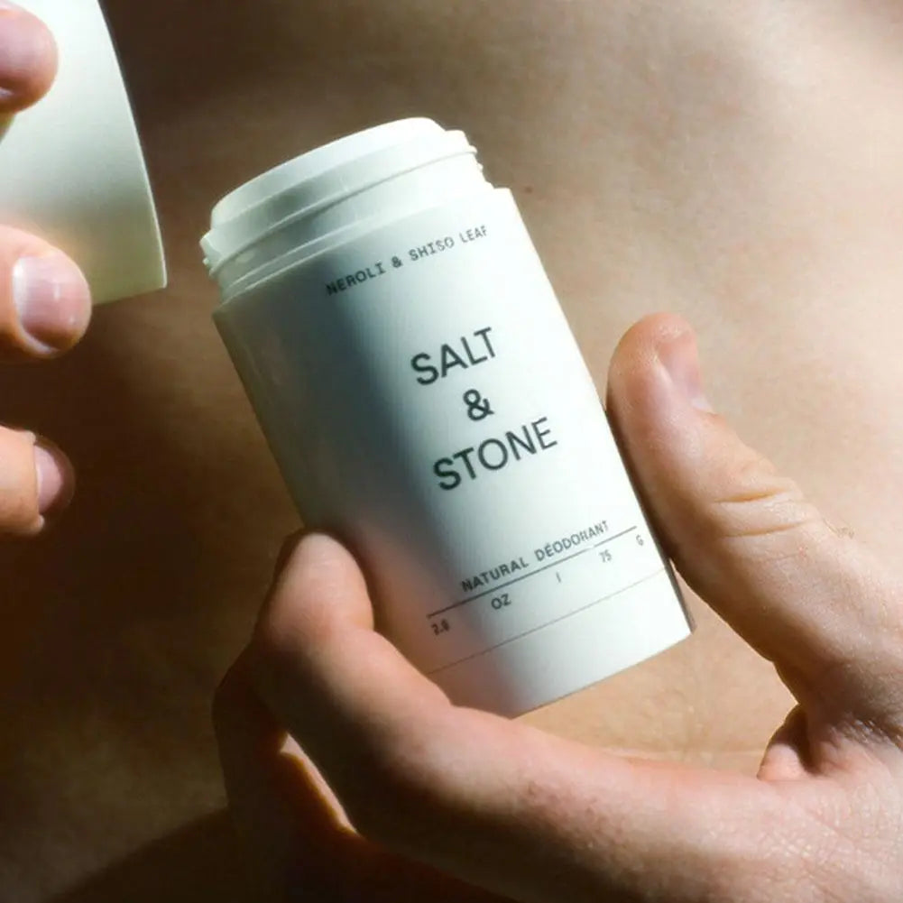 SALT& STONE Brand Deodorant Black Rose Oud Neroli Basil Eliminate Body Odors Fragrance Blam Stick Unisex Natural Plant Deodorant Peaceful Pleasures Health and Wellness
