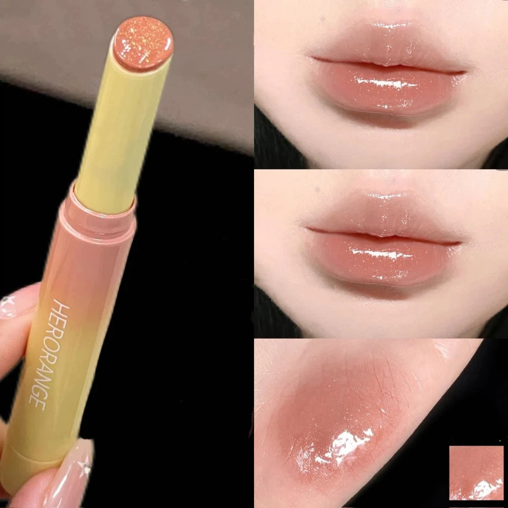 Jelly Lip Gloss Pencil | Shimmer Mirror Korean Lip Makeup