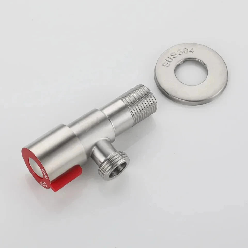 G1/2" Brass Black Angle Stop Shut-Off Valve | Bathroom Bidet