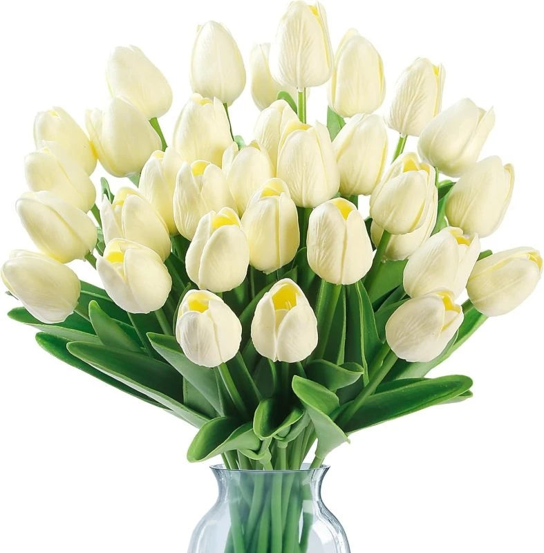 Artificial Tulip Flowers Bouquet 3/5pcs – Wedding & Home Decor