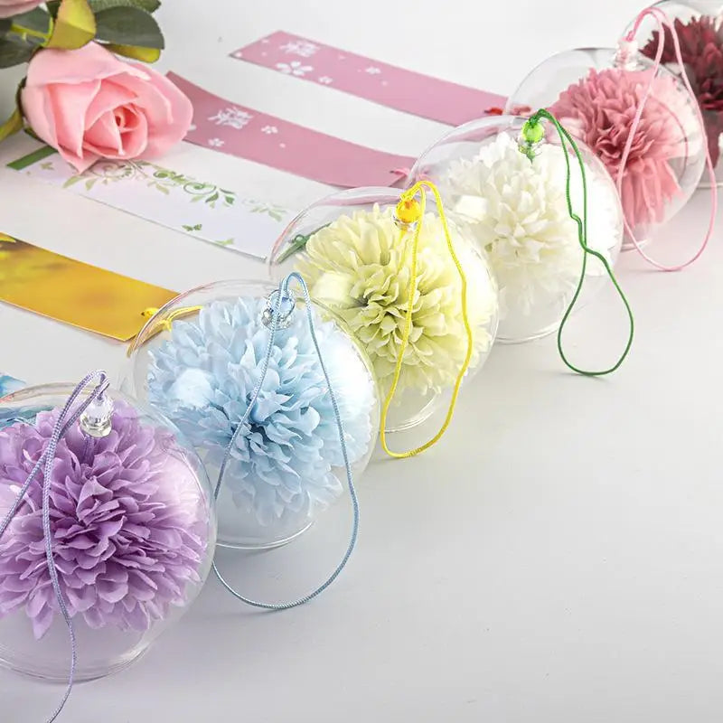 Japanese Glass Wind Chime with Artificial Flower | Home Decor Glass Wind Chime Peaceful Pleasures Health and Wellness