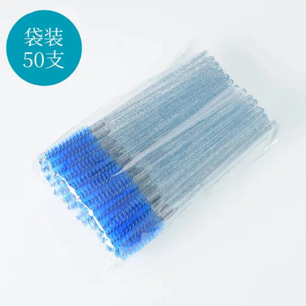 50-Pack Disposable Mascara Wands & Eyelash Extension Brush Combs