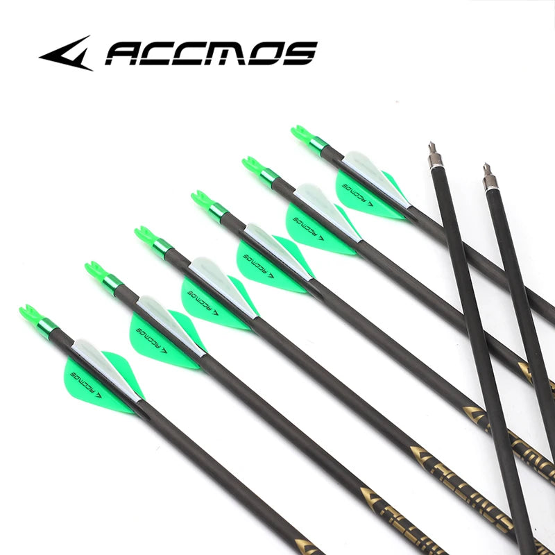 ID Pure Carbon Arrow Spine 300 350 400 500 600 700 800 Compound