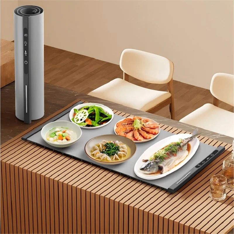 HOMEFISH Electric Food Warming Tray | 3 Temp Settings, Foldable Electric Food Warmer Peaceful Pleasures Health and Wellness