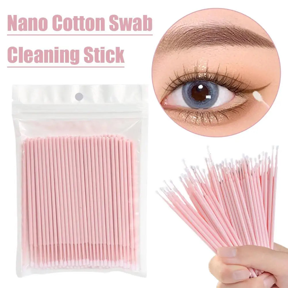 50pcs Disposable Micro Brushes for Eyelash Extensions & Makeup