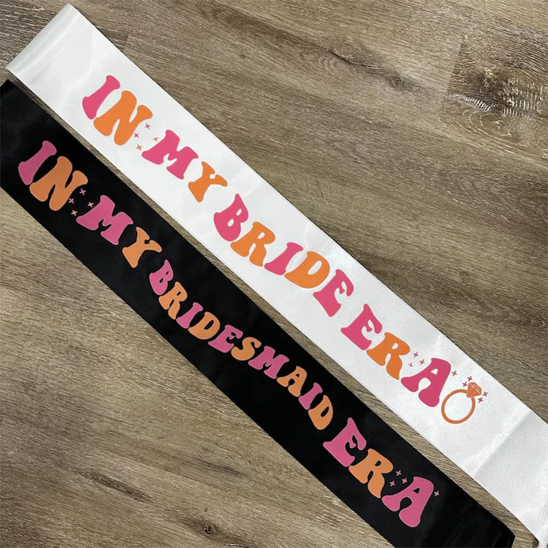 In My Bride Era Sash | Bachelorette Bridal Shower Party Gift Bridal Party Sash Peaceful Pleasures Health and Wellness