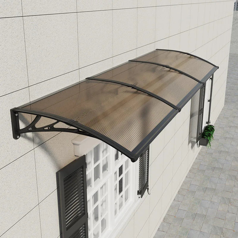 60x300 80x300 Household Application Door & Window Rain Cover Eaves Canopy White & Black Bracket Balcony Awning Peaceful Pleasures Health and Wellness