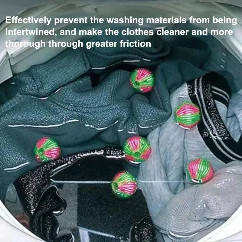 6/12pcs Downy Laundry Balls Pet Hair Remover Washing Capsules Removes Lint Personal Care Clothes Limpieza Reusable Ball Catch Peaceful Pleasures Health and Wellness