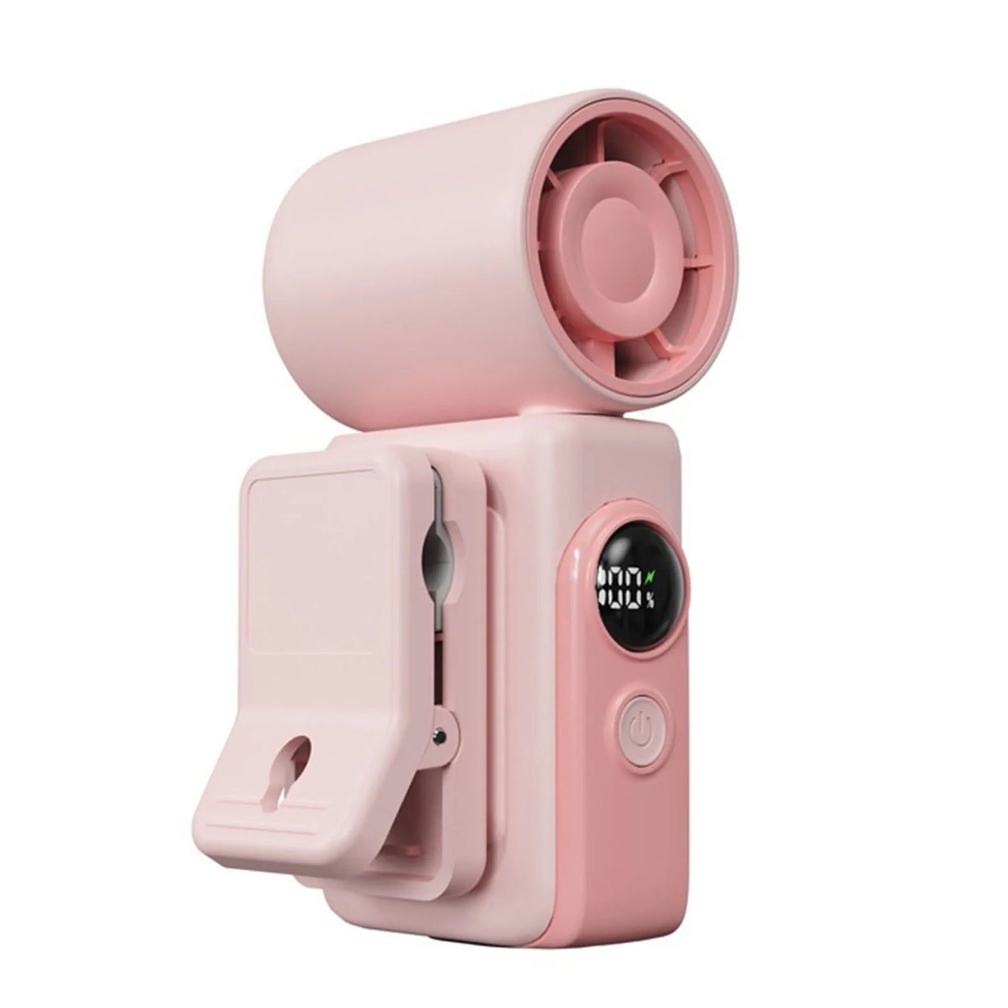 Portable Clip Fan USB-C | LED Display, 2400mAh, 360° Rotate