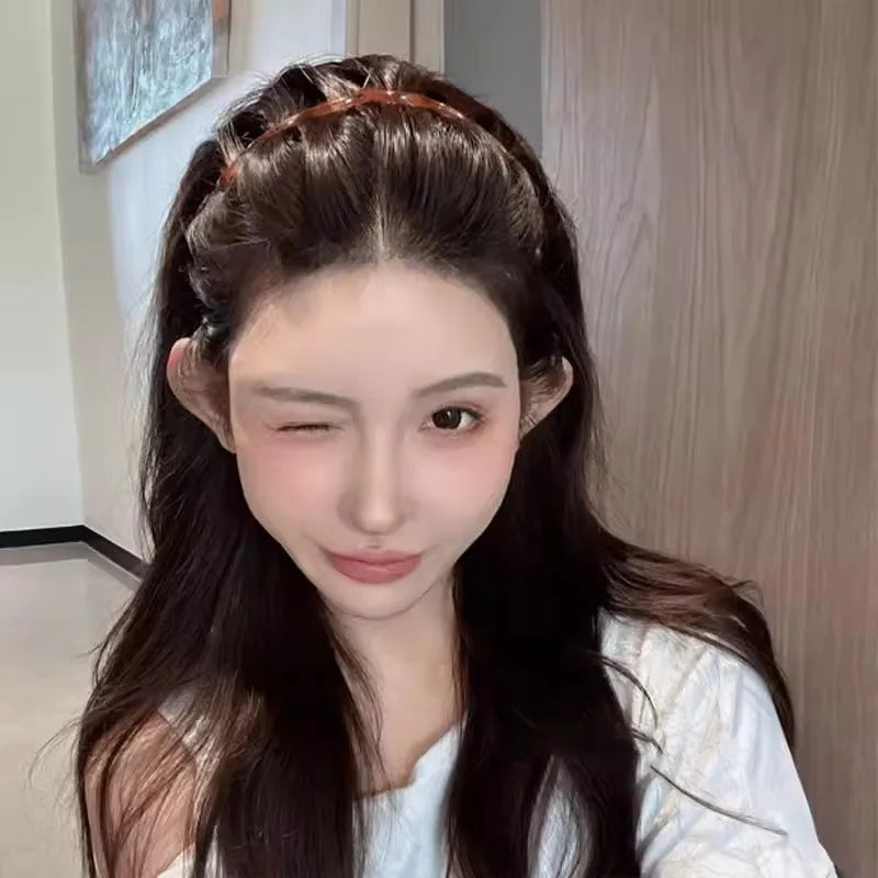 Anti Slip Toothed Headband Korean Minimalist Bangs Broken Hair