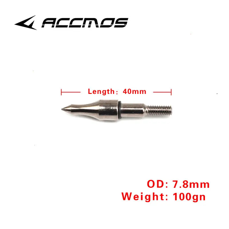 100 Grain Target Arrow Head Tips Archery Point Recurve Compound Bow