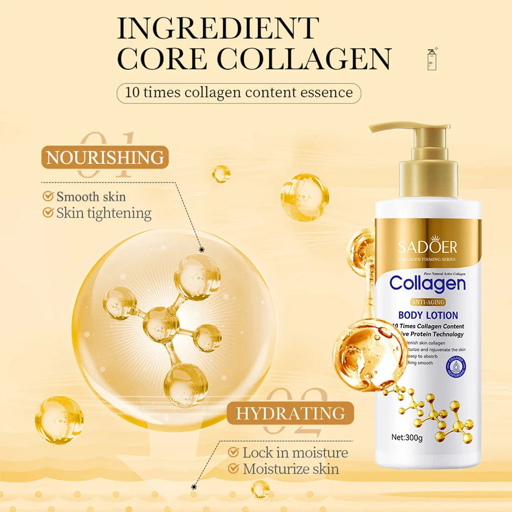 Collagen Body Lotion – Firming, Hydrating Anti-Aging Cream 300g
