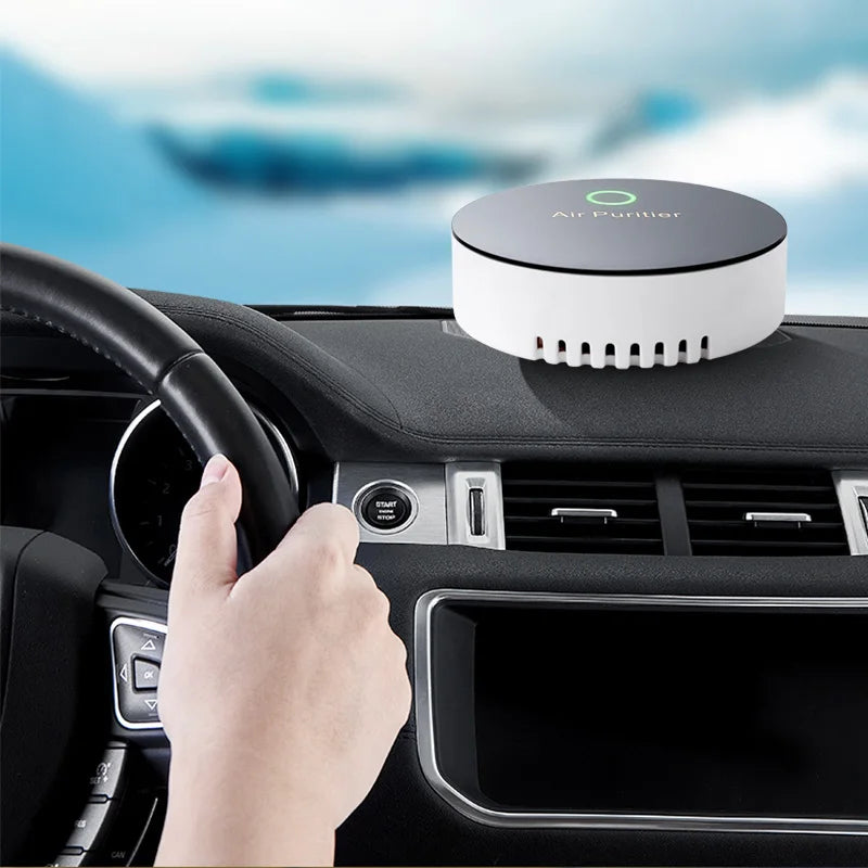 Car Air Purifier Negative Ion Generator Smoke Dust Odor Removal Filtration Element For Home Vehicle Usb Electronic Air Purifier Peaceful Pleasures Health and Wellness