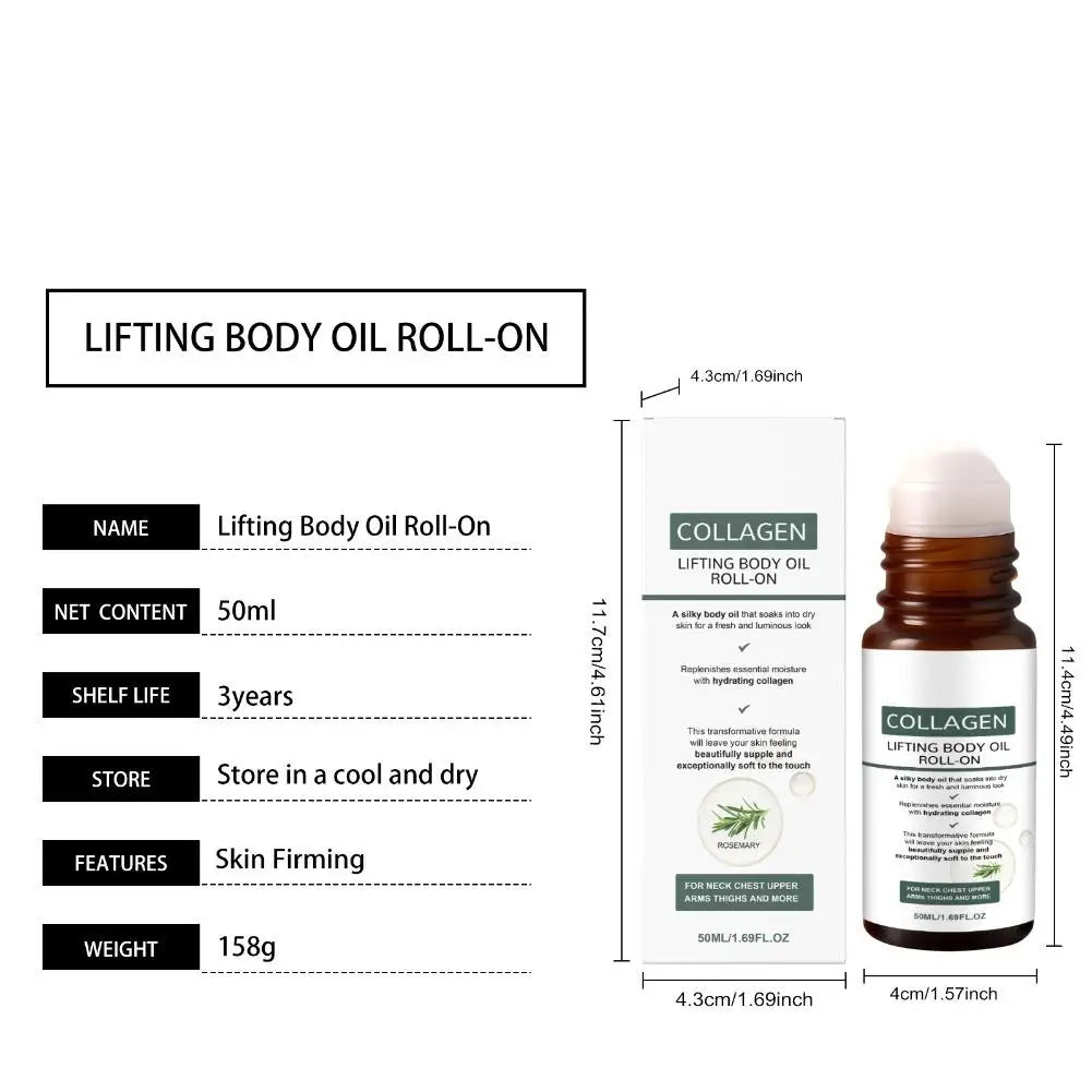 Collagen Lifting Body Oil Roll-On | Firming & Fragrance 50ml
