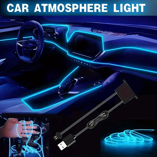 5M USB Car Interior LED Ambient Light Strip | Neon EL Glow Car Ambient Light Strip Oasis Select