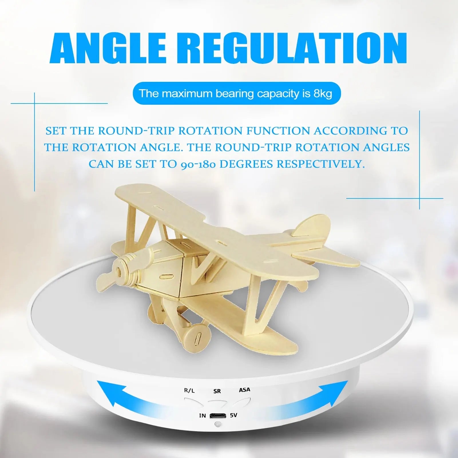 200mm 3 Speeds Photography Rotating Display Stand 360 Electric Rotating Product Display Turntable For Video Shooting Peaceful Pleasures Health and Wellness