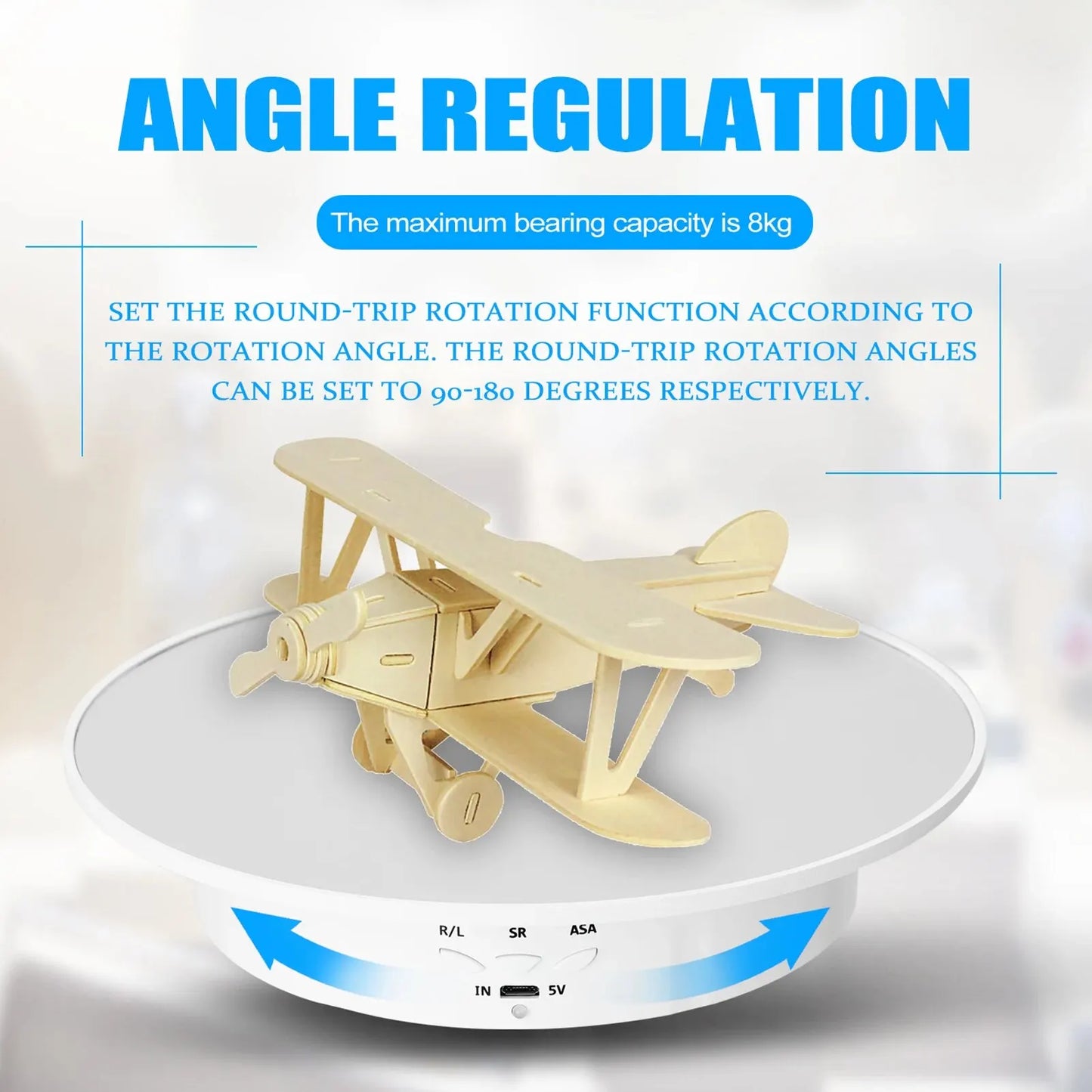 200mm 3 Speeds Photography Rotating Display Stand 360 Electric Rotating Product Display Turntable For Video Shooting Peaceful Pleasures Health and Wellness