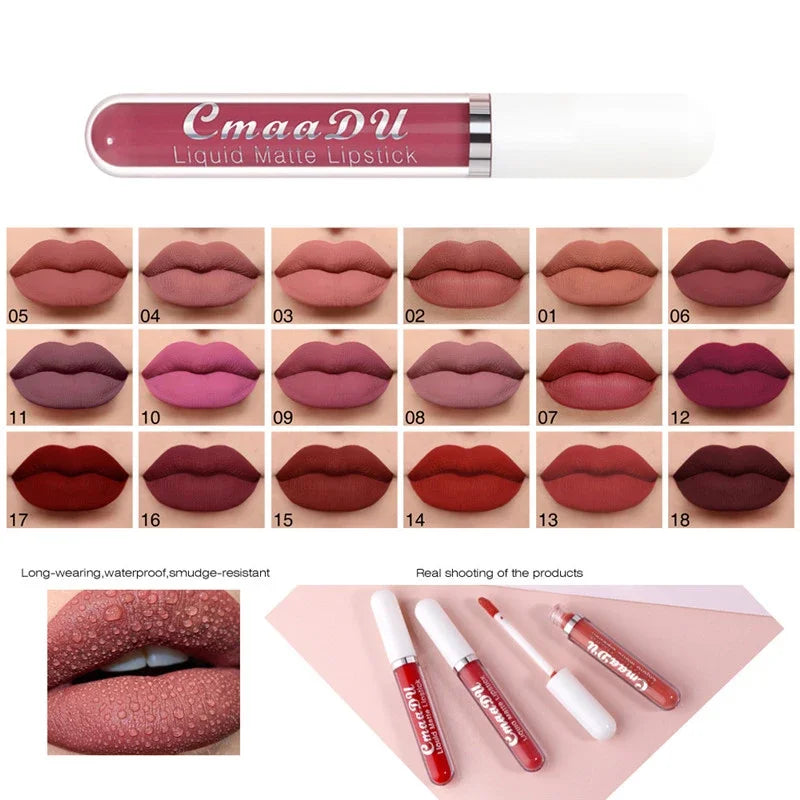 IFANYUO 6-Pc Matte Liquid Lipstick Set – Waterproof Velvet Lip Gloss