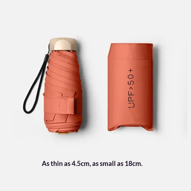 Mini Foldable Travel Umbrella – UPF 50+ UV Protection Pocket Size