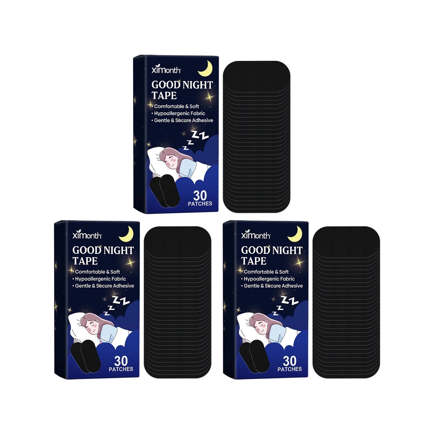 Ximonth Mouth Breathing Sleep Tape – 30 Pcs Night Patches