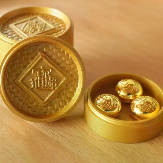 Feng Shui Golden Steamer & Lucky Turtle Ornament | Good Luck Feng Shui Ornament Peaceful Pleasures Health and Wellness