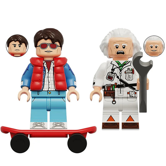 6B001 6B002 Return Future Assemble Building Blocks Dolls Toy Peaceful Pleasures Health and Wellness 2pc