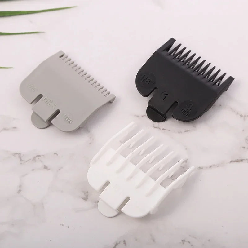 3Pcs Hair Clipper Guards Guide Combs Trimmer Cutting Guides Styling Tools Attachment Compatible 1.5mm 3mm 4.5mm Peaceful Pleasures Health and Wellness
