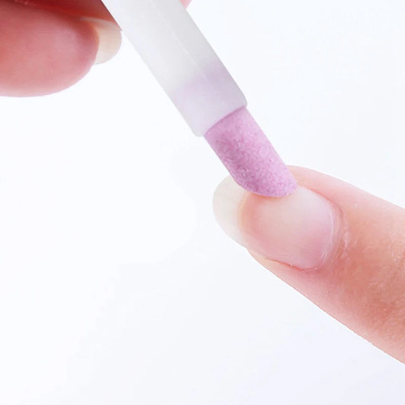 Professional Nail Polishers Short Files Exfoliating Tools Quartz