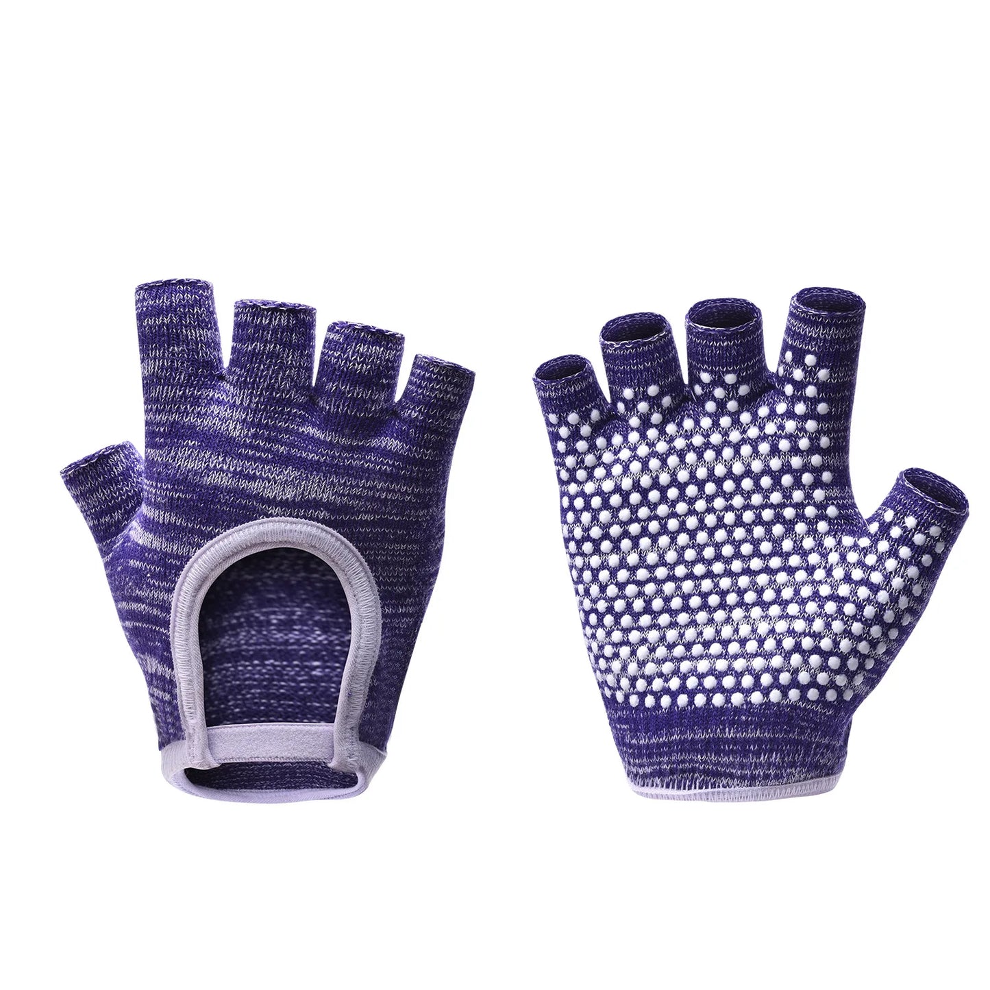 Non Slip Yoga Gloves for Women Fingerless Pilates Gloves with Grips for Yoga Fitness Workout Sports Exercise Gym,Universal Size Peaceful Pleasures Health and Wellness Purple
