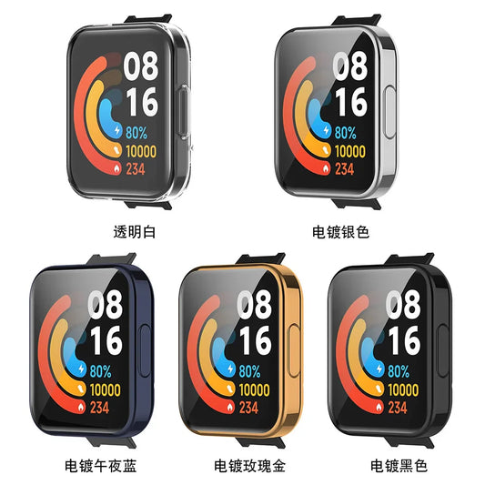 TPU Case for Redmi Watch 2 Lite – Full Screen Bumper Cover Smartwatch Case Oasis Select